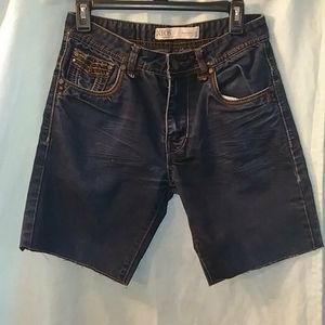 Xios premium denim blue cut shorts